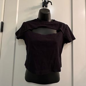 Black crop top